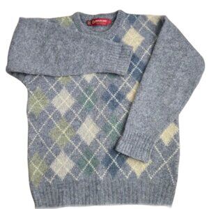 100% Wool Argyle Sweater